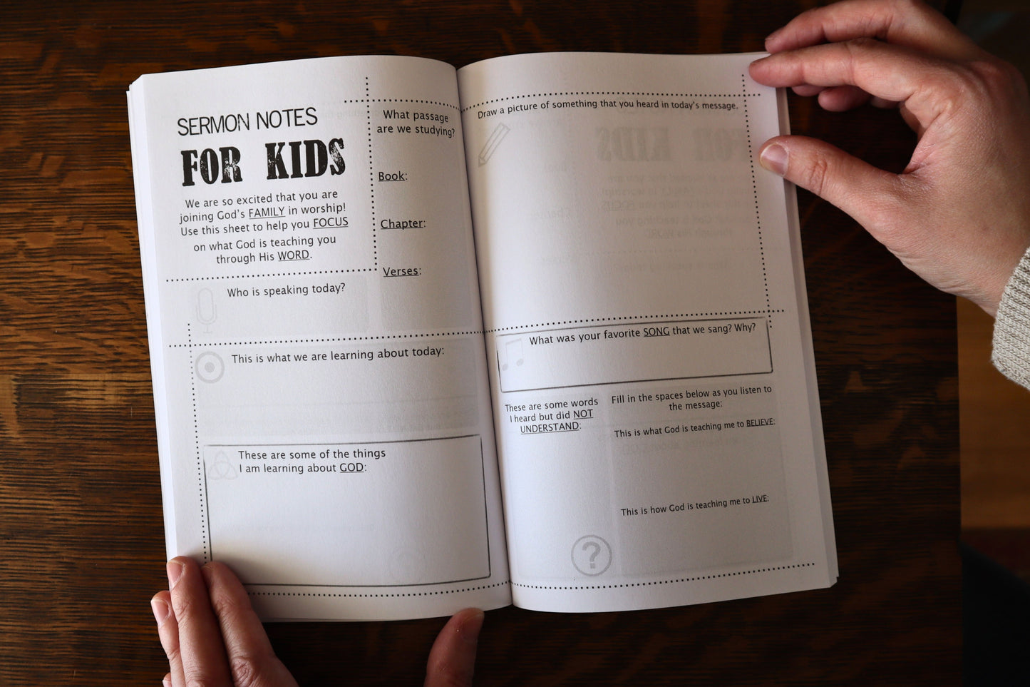 Sermon Notes For Kids